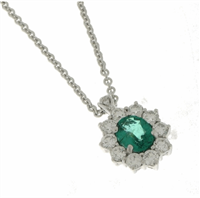 Collana Crivelli Donna SMERALDO in Oro bianco Smeraldo 0.57 Ct 73019308 - 73019308